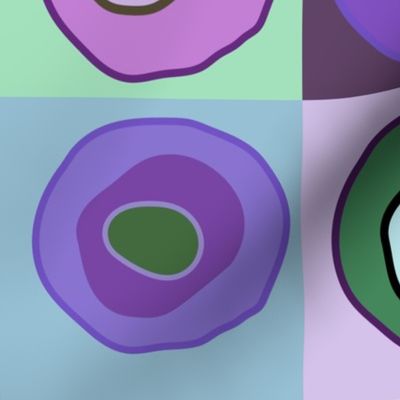 Circle quilt purple