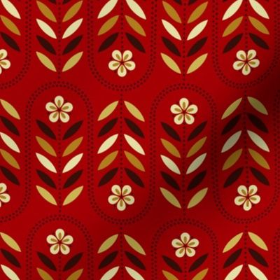 Carnival Flower Wave - Red B