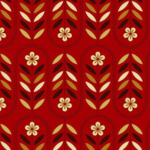 Carnival Flower Wave - Red B