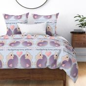 hedgehog love pillow