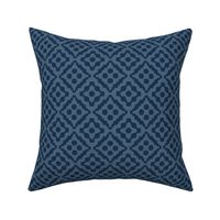 tribal diamonds - navy blue