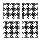 Hounds Tooth  Modern Black & White  - Med / Large  