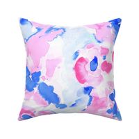Abstract Floral light pink and blue
