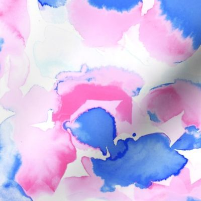 Abstract Floral light pink and blue