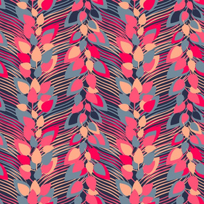 Pink Slate Peacock Foliage by Cheerful Madness!!