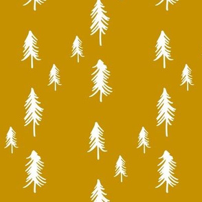 Pine Tree (lots) - mustard