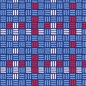 Basketweave  -Patriotic Flair