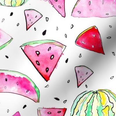 Watercolor Watermelon