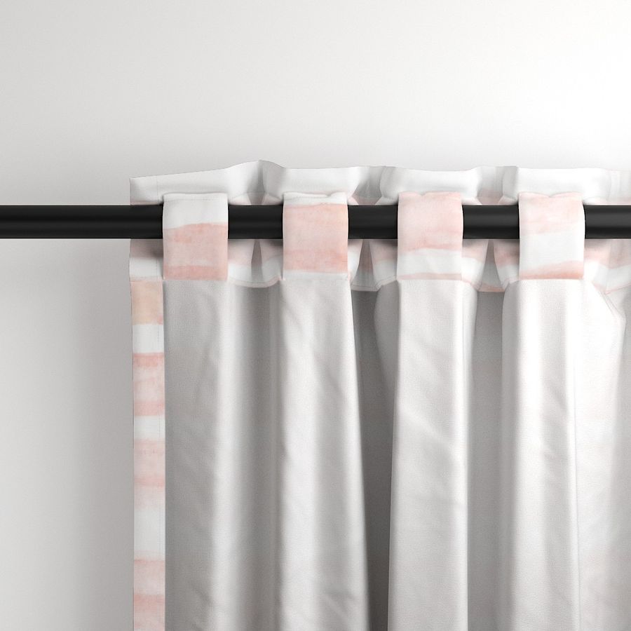 Large Watercolor Stripes // Peach