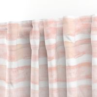 Large Watercolor Stripes // Peach