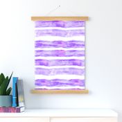 Large Watercolor Stripes // Violet