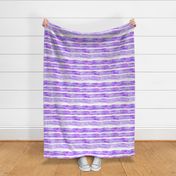 Large Watercolor Stripes // Violet