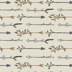 Twiggy Arrows Uneven - Cream