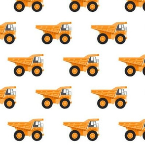 dump trucks - orange