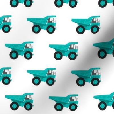 dump trucks - green