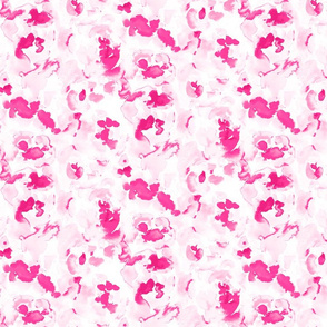 Abstract Flora Hot Pink Small Scale