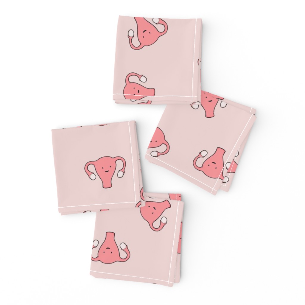 Happy Crazy Uterus in Pink, large size