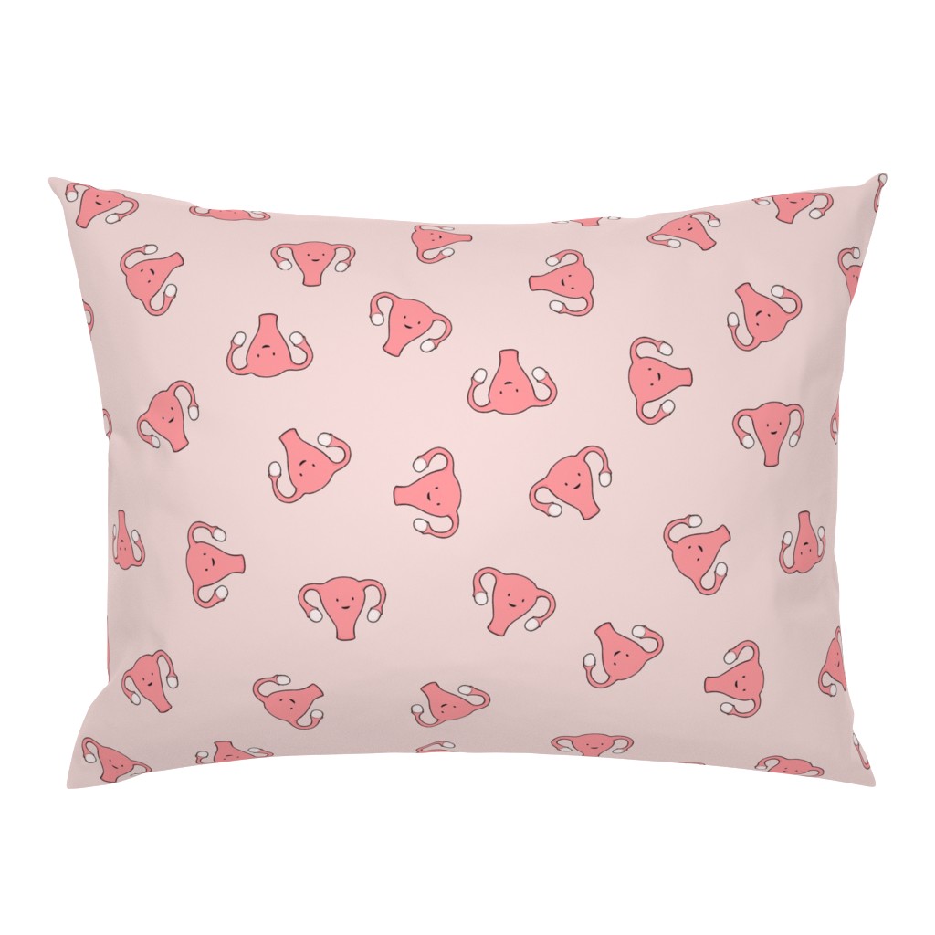 Happy Crazy Uterus in Pink, large size