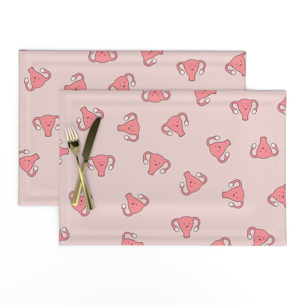 Happy Crazy Uterus in Pink, large size