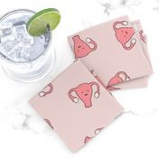 Happy Crazy Uterus in Pink, large size