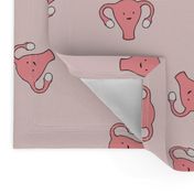 Happy Crazy Uterus in Pink, large size