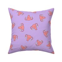 Happy Crazy Uterus in Light Purple, large size