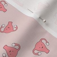 Happy Crazy Uterus in Pink, small size