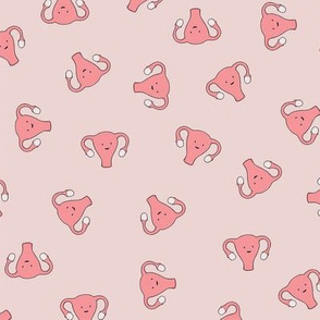 Happy Crazy Uterus in Pink, small size