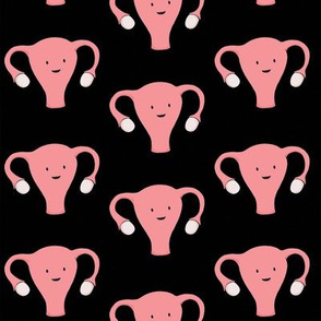 Happy Uterus period strong, black, large size