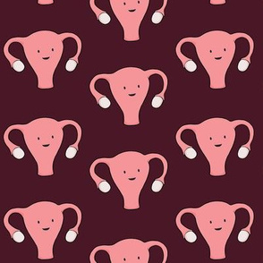 Happy Uterus period strong, burgundy, large size