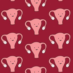 Happy Uterus period strong, blood red, large size