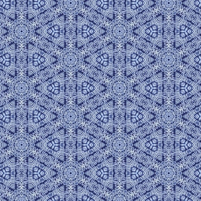 hexagon Ayuko blue indigo tiedye