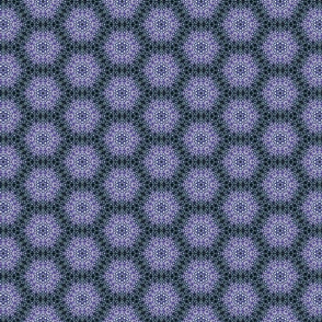 hexagon Ababa blue indigo tie dye