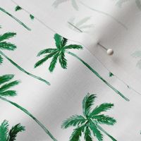 watercolor palm tree - green