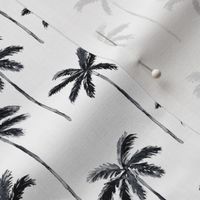 watercolor palm - black 