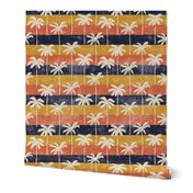 palm tree on retro stripes