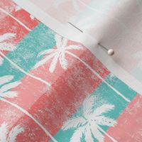 palm tree on retro pink stripes 