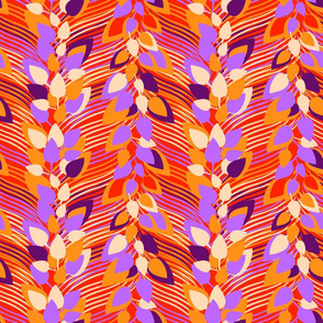 Purple and Orange Peacock Foliage by Cheerful Madness!!