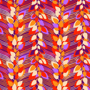 Orange and Purple Peacock Foliage by Cheerful Madness!!