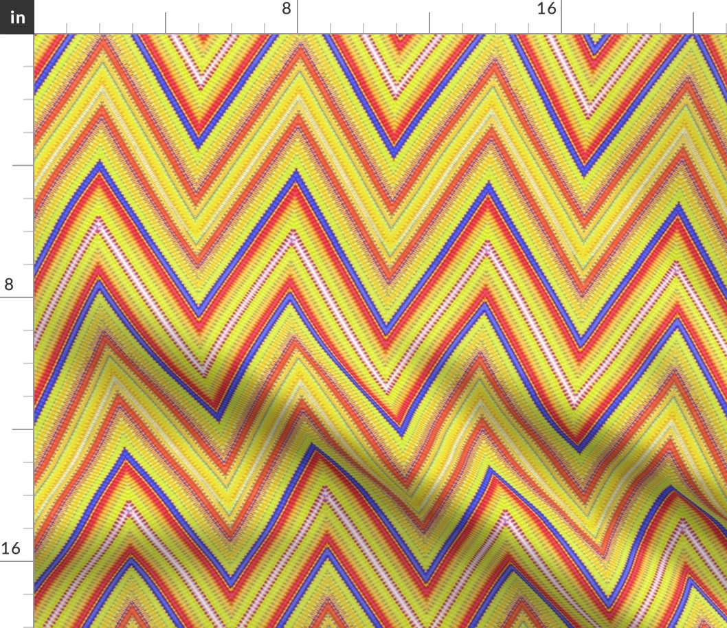 Rainbow Tie Dye Chevron Stripe 4