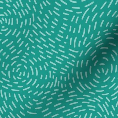 Stitched Swirls - Green