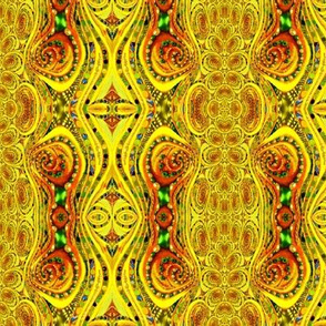 Yellow Swirl Fractal