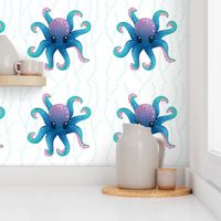 Octopus Friend_Pillow_18x18in