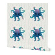 Octopus Friend_Pillow_18x18in