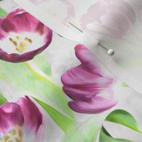 Mother's Day Painted Tulips on Grey small version