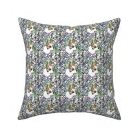 Small Floral Chihuahua portraits blue merle