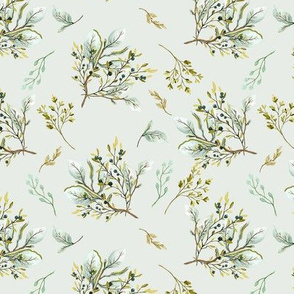 Olive Branch Cluster Minty Branches