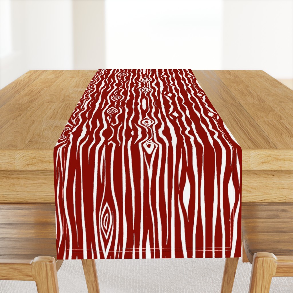 Woodgrain large scale - scarlet