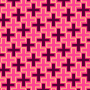 Pink Electric Crosses by Cheerful Madness!!