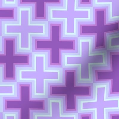 Lavender Electric Crosses by Cheerful Madness!!